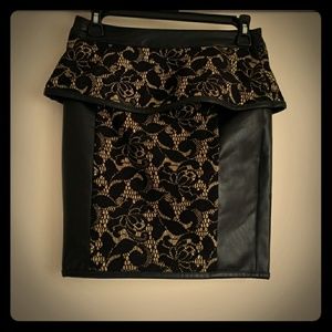 (Final Price) Bebe Faux Leather Skirt